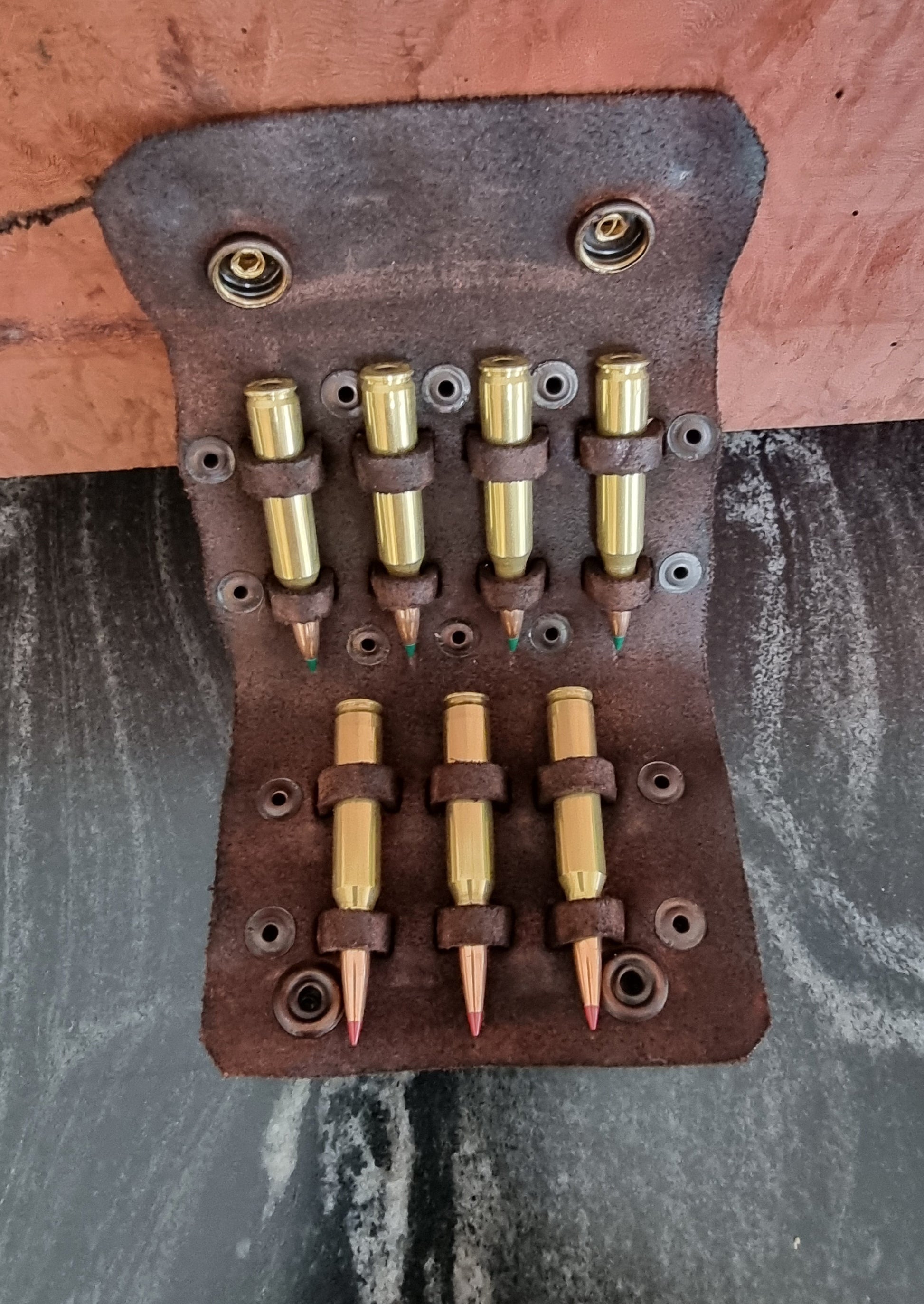 Leather Pouch, Ammo, Genuine Leather, Hand-made