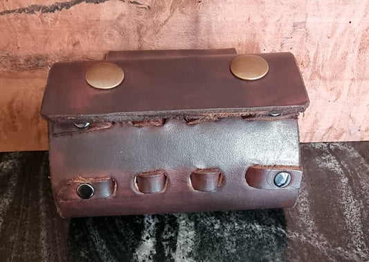 Leather Ammo Pouch Genuine Handcrafted - Medium