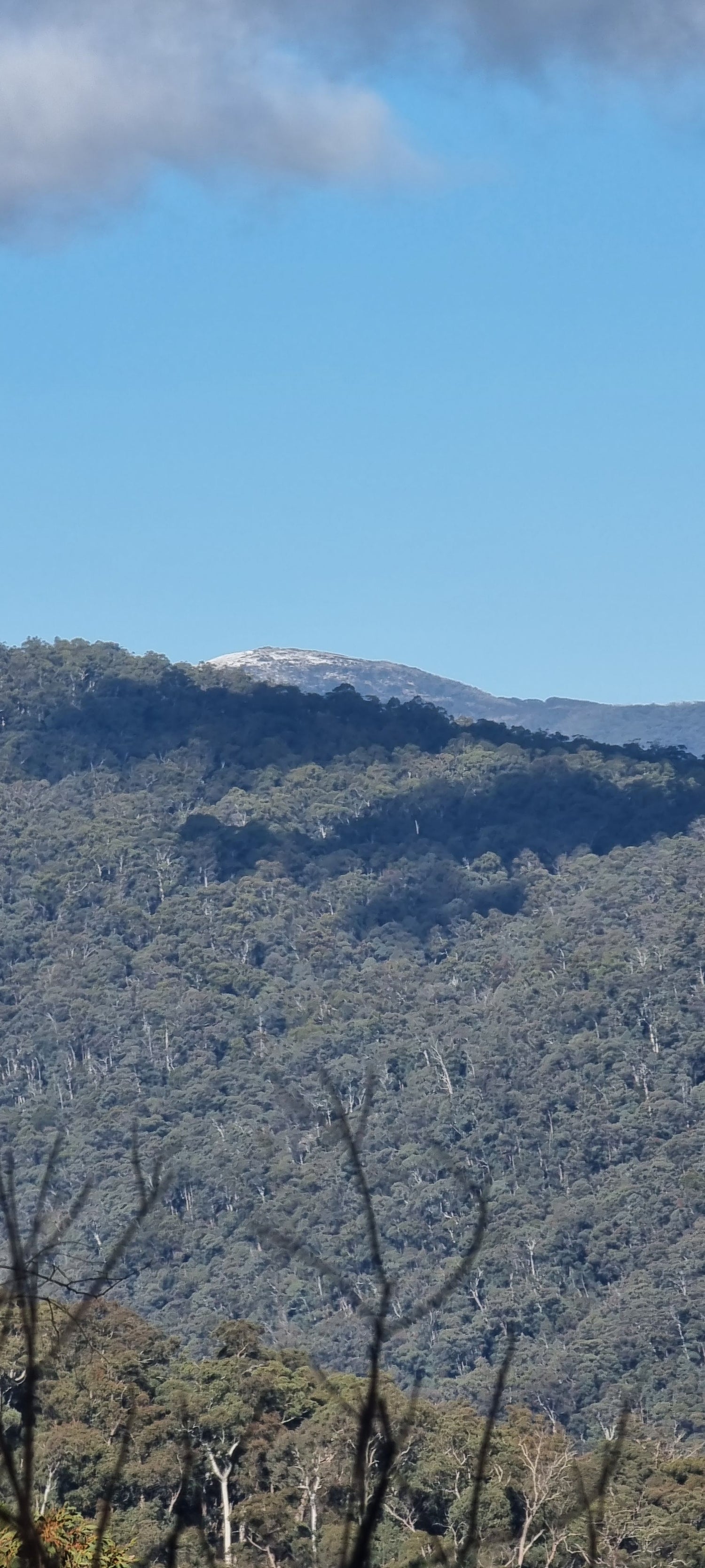 Snow on the tops great view